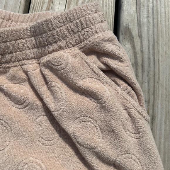Aerie Offline Summer Lights Happy Face Terry Wide Leg Pant Women's Size  S/P - Picture 5 of 15